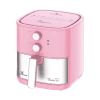 FREIDORA AIR FRYER THALIA 6.1L ELECTROBRASS 1900W TIMER 60MIN 200*C TLAF-61 ROSADO 33176