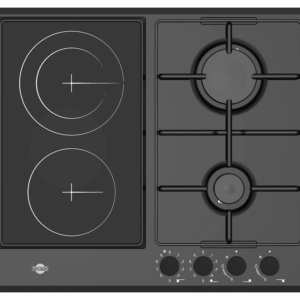 ANAFE TOKYO VITROCERAMICO MOD MUSA 2 GAS 2 INFRARROJA T3464 33217