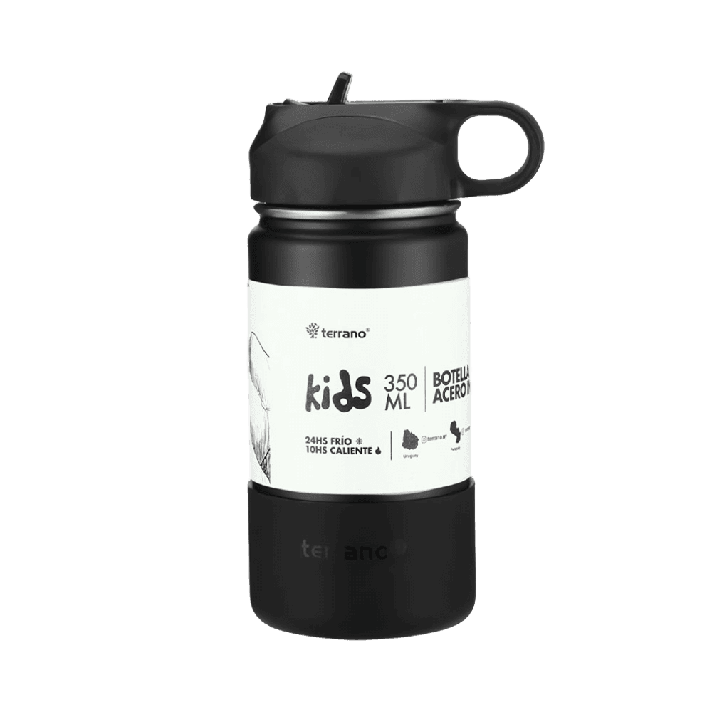 BOTELLA TERRANO KIDS 350 ML TERRANO COLOR NEGRO 33354