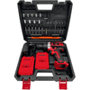 KIT TALADRO INALAMBRICO DE IMPACTO NAPPO 28 PCS NHK-216 - NEGRO/ROJO
