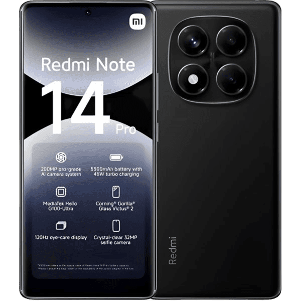 Central Shop | CELULAR XIAOMI REDMI NOTE 14 PRO 5G DUAL 256GB/8GB BLACK