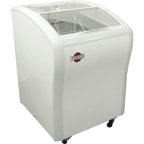 Congelador p/helados tokyo tconh220r 132 net vid.curvo desliz t1859