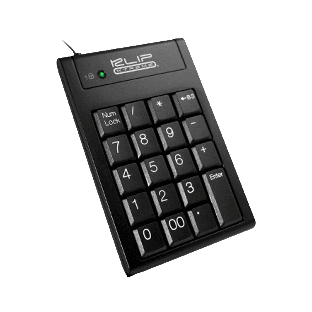 TECLADO KLIP USB KNP-100 NUMERICO NEGRO 505 34112