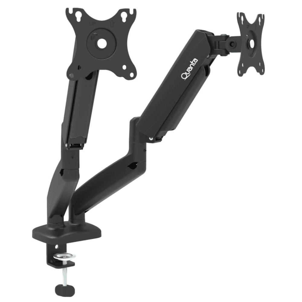 SOPORTE P/2 MONITOR QUANTA QTSAM810 8KG/MESA/ARTICULADO 34192