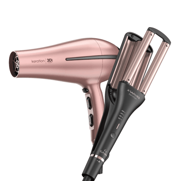 COMBO KERATION RIZOS ONDULADOR + SECADOR GA.MA ROSA 900-7192
