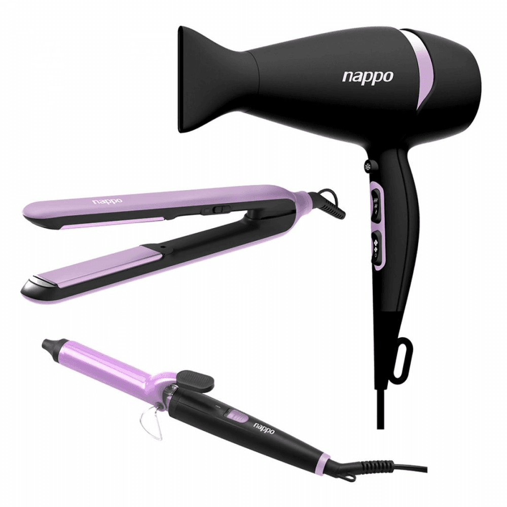 NAPPO KIT 3 EN 1 SECADOR +  PLANCHITA +BUCLERA  NPK177 34684
