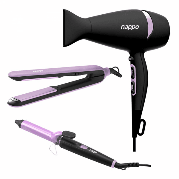 NAPPO KIT 3 EN 1 SECADOR +  PLANCHITA +BUCLERA  NPK177