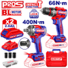 COMBO TALADRO PERC. + LLAVE DE IMPAC. BL 2X BAT 20V 2AH. + ACC. (M) EMTOP ECKL20275