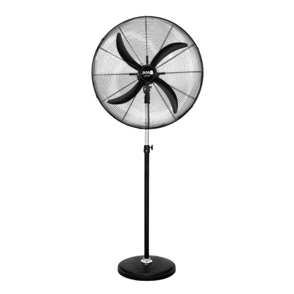 VENTILADOR DE PIE JAM 30" INDUSTRIAL JM130 4 ASPAS COLOR NEGRO 220V/50HZ 12171 3583
