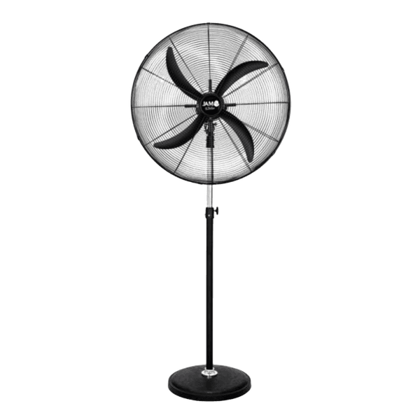 VENTILADOR DE PIE JAM 30" INDUSTRIAL JM130 4 ASPAS COLOR NEGRO 220V/50HZ 12171 3583
