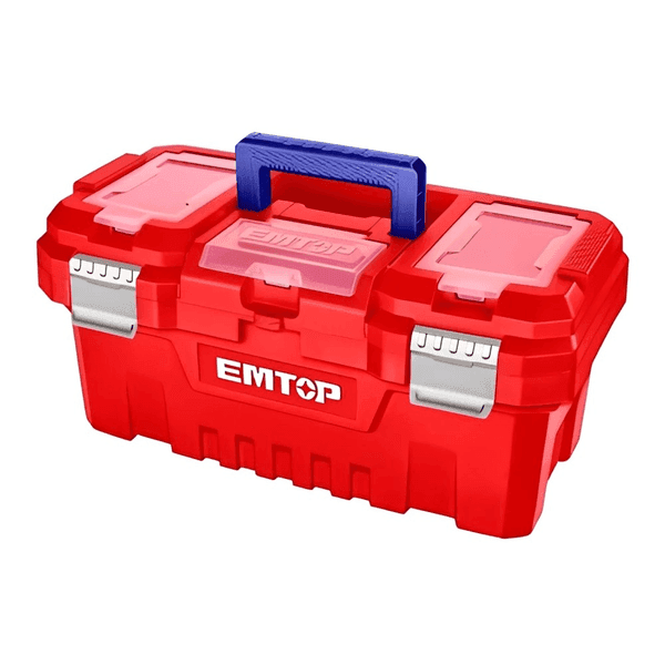 CAJA DE HERRAMIENTAS 17" PLASTICA HEBILLA MET+BANDEJA EMTOP / EPBX1702