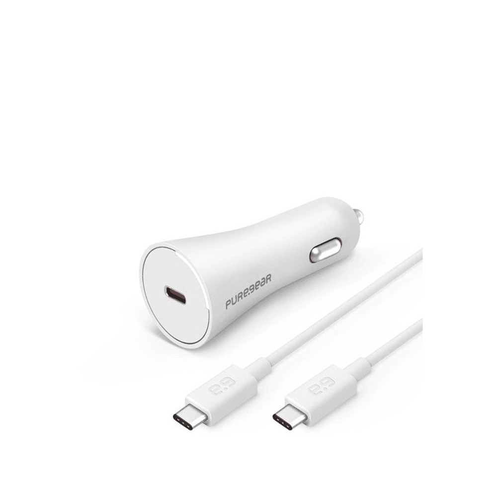 CARGADOR P/AUTO PUREGEAR PD 30W USBCC/+CABLE LIGHTNING WHITE 37123