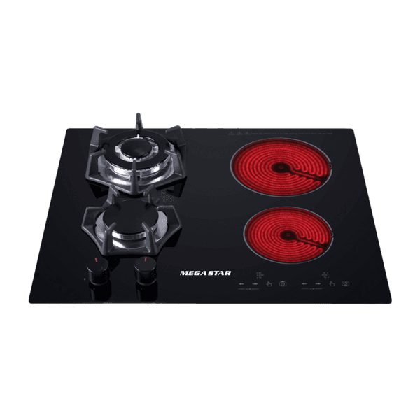COCINA EMBUTIBLE 4 HORN 2 GAS 2 INFRARROJO COOKTOP2 MEGA STAR