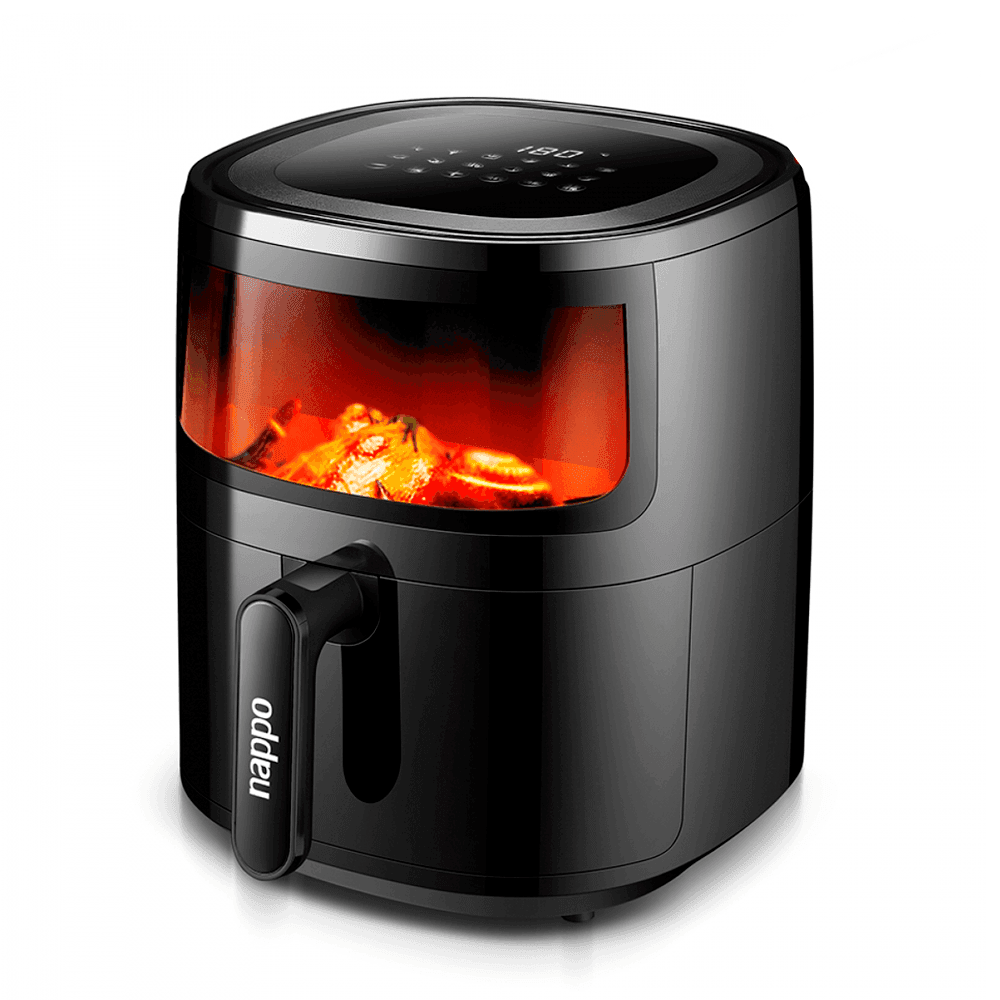 FREIDORA DIGITAL NAPPO SIN ACEITE 5,7L NEF-129 C/VISOR BK 37594