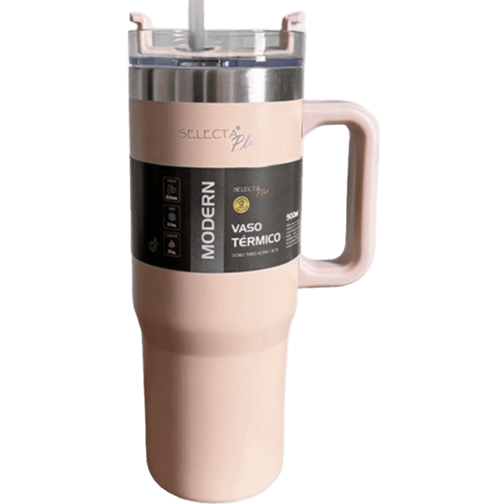 MUG TRAVEL TERMICO 900ML ACERO INOX ROSA SELECTA 115097-06 38180