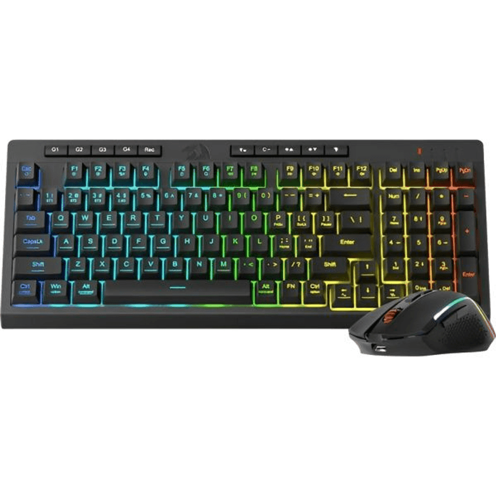 KIT TECLADO Y MAUSE REDRAGON OFFICE INALAMBRICO 38536
