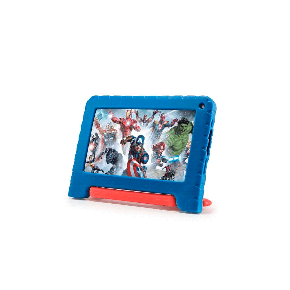 TABLET KID ANDROID MULTILASER NB625 QC/64GB/4G/7"/AZUL AVENGERS DISNEY 38608