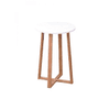 MESA REDONDA 40X40X60 CM BAMBOO CON BLANCO 389004