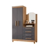 ROPERO COMODA CAPRI NATURE/TITANIUM MOVEL MAX 38987