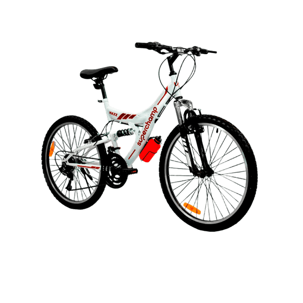 BICICLETA SUPERCHAMP  24 MAXX DOBLE SUSP BLANCO