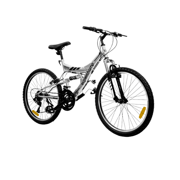 BICICLETA SUPERCHAMP  24 MAXX DOBLE SUSP PLATA 39160