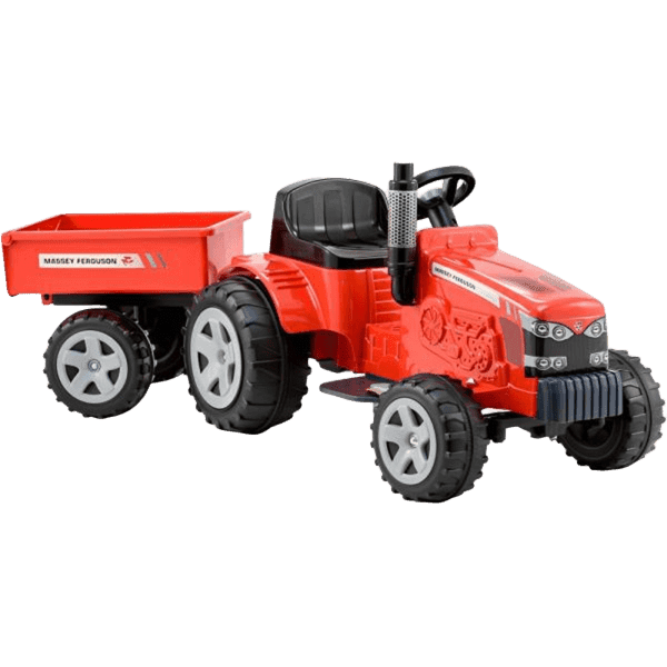 TRACTOR MASSEY FERGUSON ELECTRICO 6V ROJO REF 3519 MOVELMAX