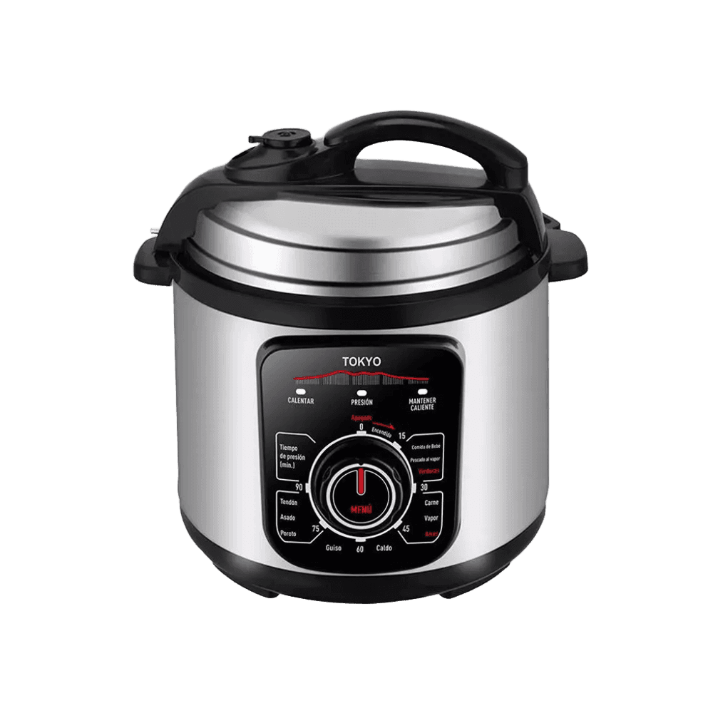 OLLA A PRESION 6LTS TOKYO COOK PRO CONTROL MECANICO 8 NIVELES DE SEGURIDAD 1000 T3479 39761