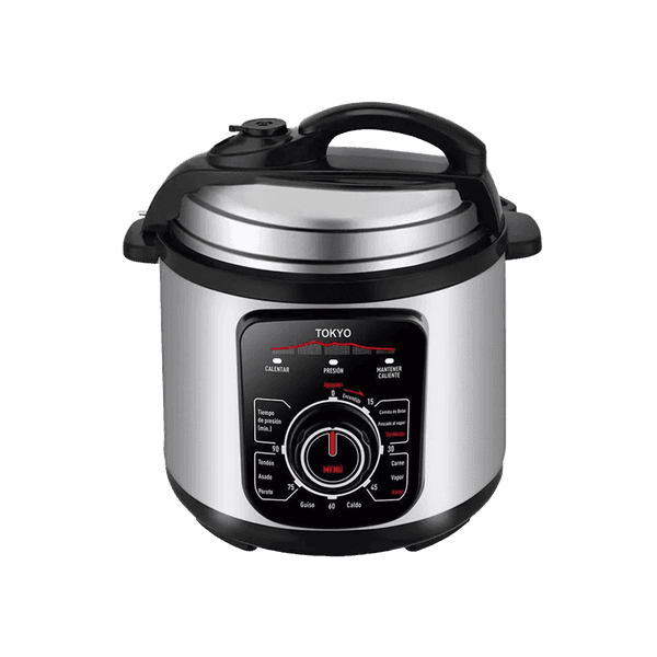 OLLA A PRESION 6LTS TOKYO COOK PRO CONTROL MECANICO 8 NIVELES DE SEGURIDAD 1000 T3479