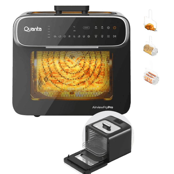 FREIDORA ELECTRICA QUANTA QTFTH130 220V~60HZ/1600W/4EN1/13L/HORNO/DIG 40125