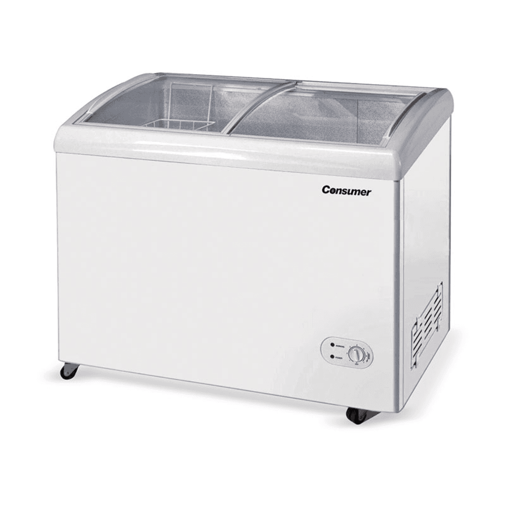 CONGELADOR 300LTS TAPA DE VIDRIO CURVO CONSUMER 40148