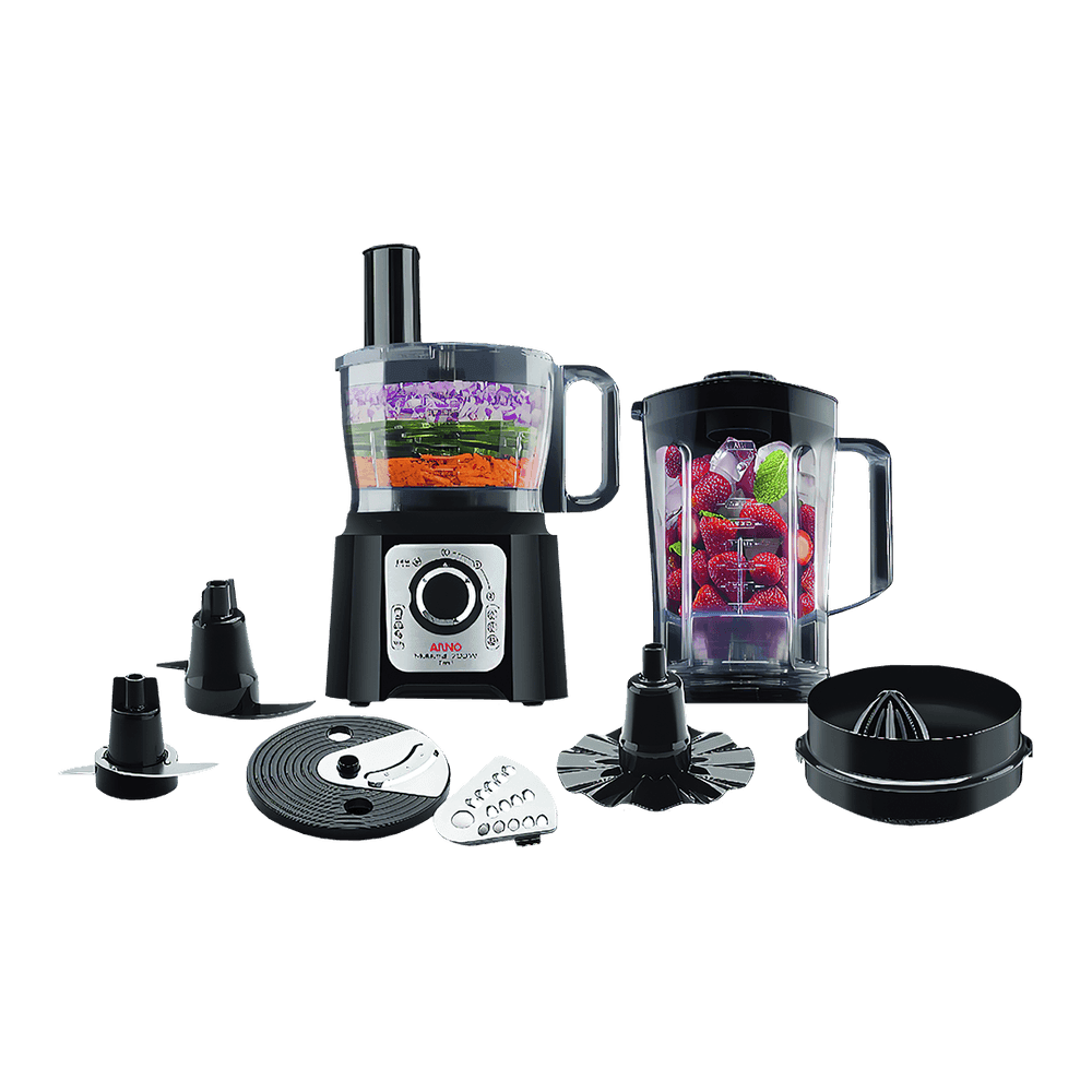 MULTIPROCESADOR ARNO MULTICHEF 7 EN 1 MOD DO165 / MP72 700W 220V 50HZ A446 NEGRO 4035