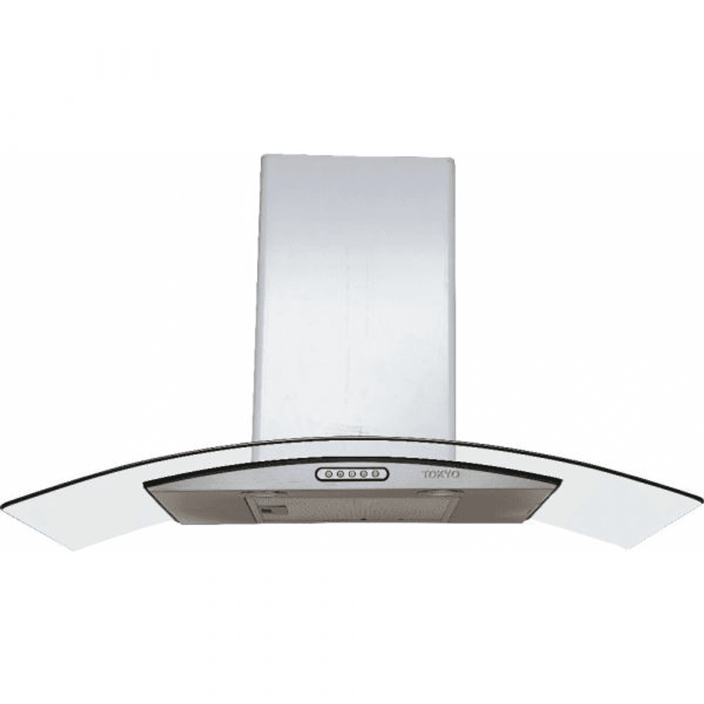 CAMPANA TOKYO 6H MOD.SITA6H 90CM INOX VIDRIO CURVO 220V  T1405 4079