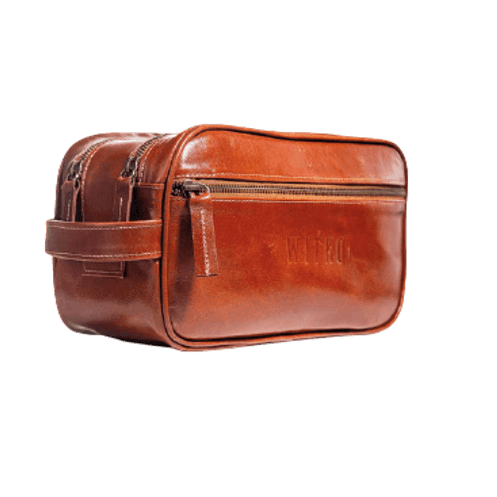 NECESER DOBLE DE COMPARTIMIENTO CUERO WITKO NEGRO 41225