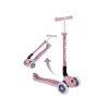 MONOPATIN GLOBBER PRIMO PLEGABLE ECOLÓGICO ROSADO CON LUCES REF 696-510-2 43016