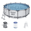 PISCINA BESTWAY 9.150LTS C/ ESTRUCTURA FILTRO Y ESCALERA STEEL PRO MAX REF 56418