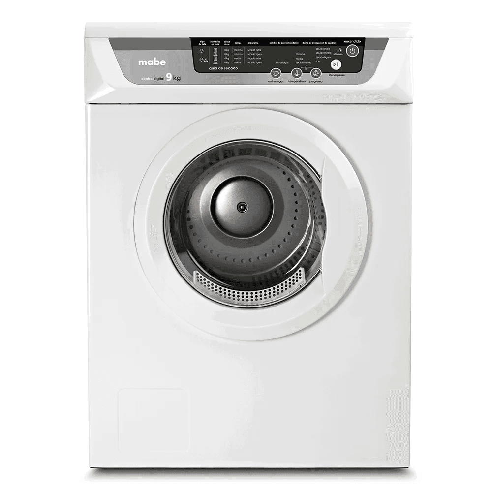 SECARROPAS MABE 9KGS CARGA FRONTAL BLANCO MOD SEM81BDBY MB17 5302