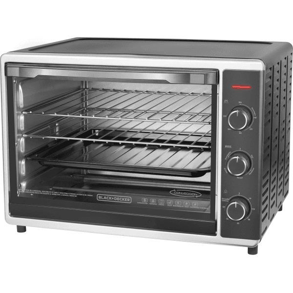 HORNO DE CONVECCION ELECTRICO BLACK + DECKER INOX 52 LTS C/ LUZ 2200W220V MOD CTO300-CL
