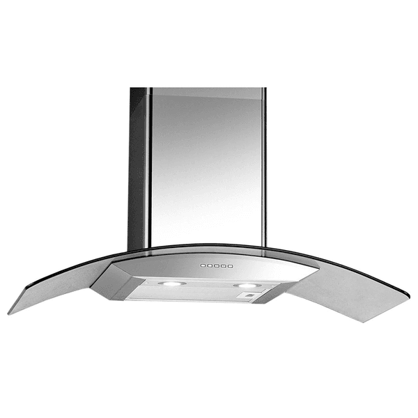 Campana Whirlpool 90cm decorative wai96ar vidrio curvo mod edwcwai96ar cod w348
