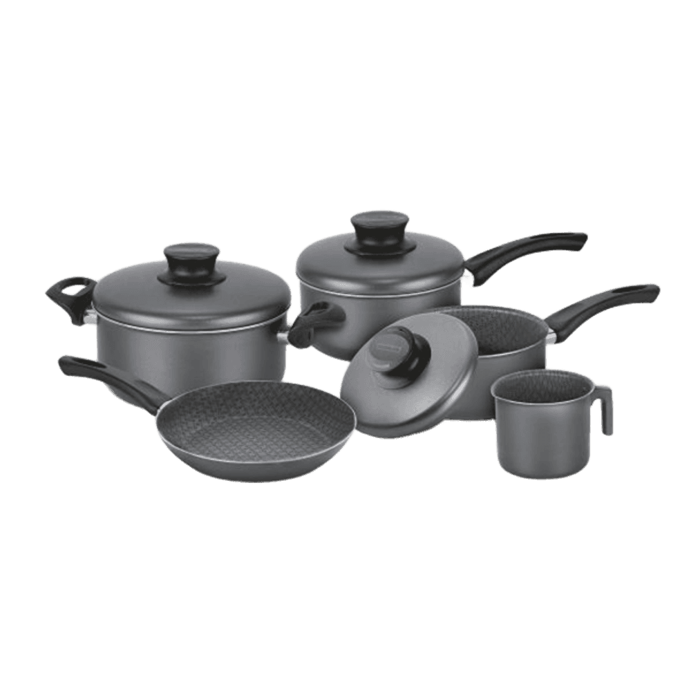 JUEGO DE OLLAS TRAMONTINA 5PZAS NEGRO PARIS 20599/660 5783