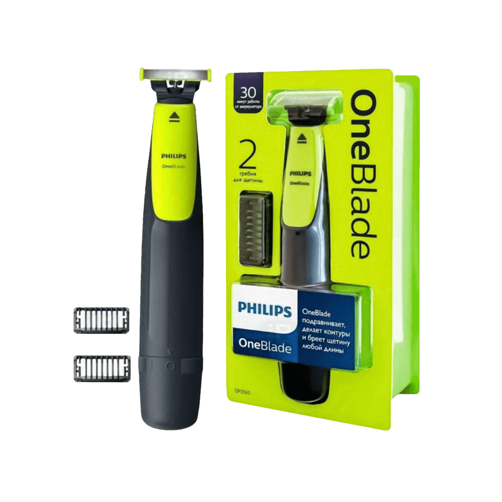 AFEITADORA PHILIPS QP1424/10 ONEBLADE USO ROSTRO SECO HUMEDO 2 ACC 240V REF PH273 5852