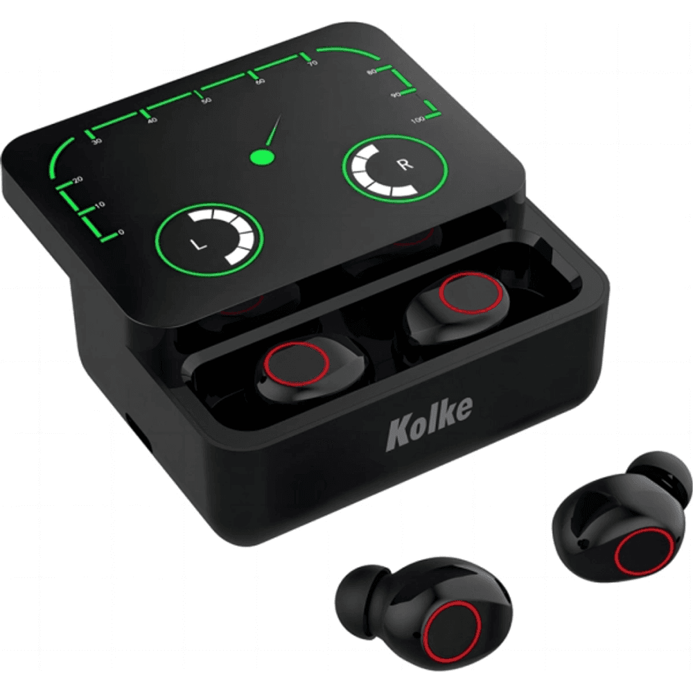 AURICULAR TWS CON ESTUCHE Y DISPLAY KAB-652 NEGRO 630461
