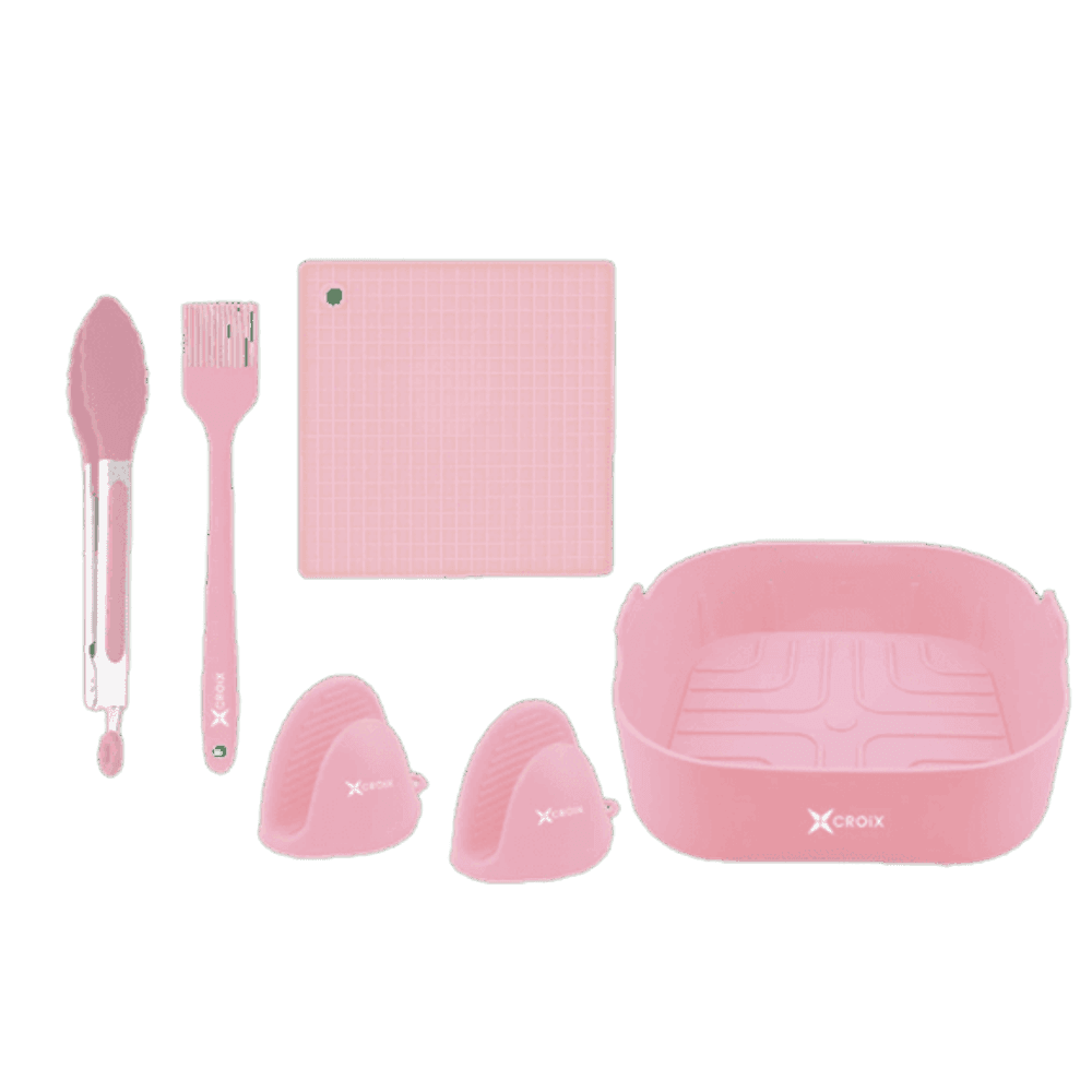 SET DE UTENSILIOS 6 PCS CUADRADO CROIX ROSA 630629