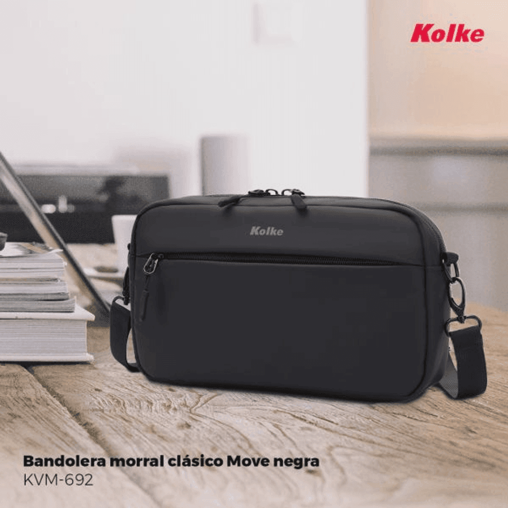 BANDOLERA MORRAL CLÁSICO MOVE KVM-692 NEGRA 630637