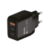 CARGADOR RAPIDO DE PARED KOLKE USB PD + QC 3.0 KCR-2576 NEGRO 630705