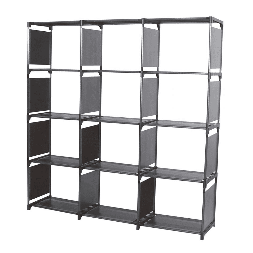 BIBLIOTECA DECOTEAM 12 CUBOS NEGRA DME-041 630709