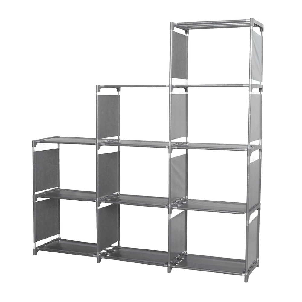 BIBLIOTECA DECOTEAM 9 CUBOS GRIS OSCURO DME-042 630710