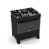 COCINA JAM EVA 5H A GAS TOP GLASS MESADA DE VIDRIO NEGRO 11466 6376