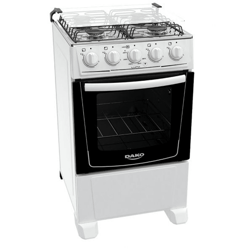 COCINA DAKO LUNA A GAS 4H C/ENCENDIDO ELECTRICO BLANCO 7860