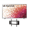 Combo tv Lg 55" nanocell smart uhd 55nano75spa +  soporte fijo p/tv Jvc 32" a 70"