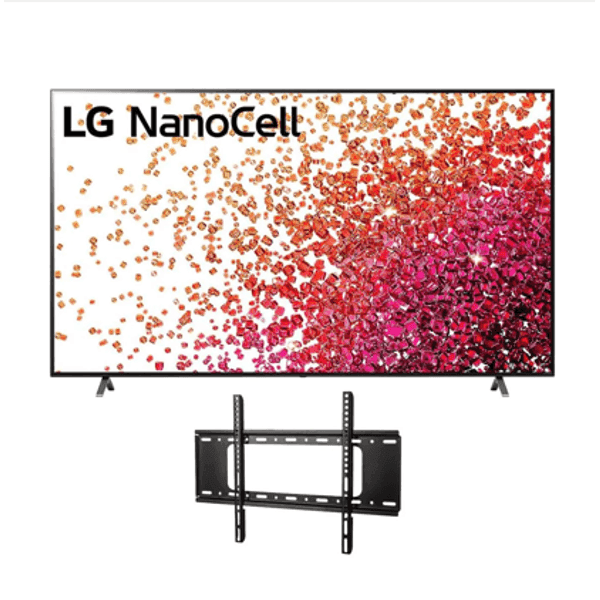 Combo tv Lg 55" nanocell smart uhd 55nano75spa +  soporte fijo p/tv Jvc 32" a 70"
